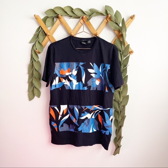Hugo Boss Floral Color Block Tee